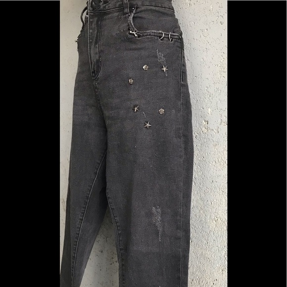 ♦️Sz7 StreetWear Society Black | Skinny High Rise Jeans - Picture 5 of 14